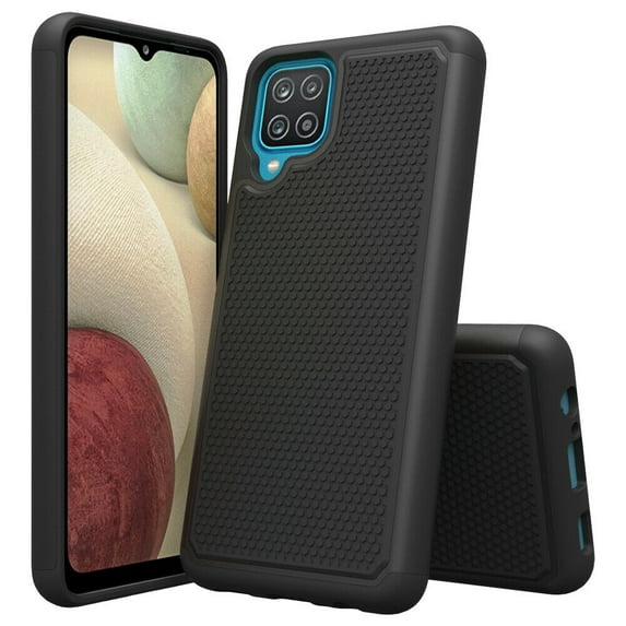 Nagebee Case for Samsung Galaxy A42 5G, Premium Armor Heavy Duty Rugged Defender Shockproof Dual Layer Hybrid Case Cover (Black)