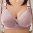 thumbnail image 2 of DeHolifer Women Bras Underwire Full Coverage Push Up Adjustable Strap Soft Gathering Everyday Bras Purple 2XL, 2 of 3