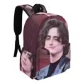 thumbnail image 2 of Timothée-theme Backpack, Campus style schoolbag Bookbag with Adjustable Shoulder Straps And Large Zip Compartment, Unisex Travel Bags.42x30x15cm, 2 of 6