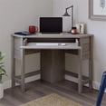 thumbnail image 6 of Pemberly Row Coastal Engineered Wood Corner Desk in Mystic Oak, 6 of 12