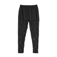 thumbnail image 3 of Musuos Women Plus Size Leggings, Basic Sheer Floral Lace Splice Trousers, Black, 3 of 6