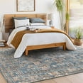 thumbnail image 3 of Surya Mirabel MBE-2301 79x114" Rectangle Fabric Rug in Dark Blue/Dark Brown, 3 of 6