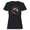 Black, variant on Soccer Breaking Through Women's Black T-shirt