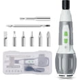 thumbnail image 1 of Electric Cordless Screwdriver Set, 4V USB Rechargeable Screwdriver Kit with LED Light, Small Screwdriver with 7pcs Screwdriver Bits and case, Perfect for Home, Office, and Apartment Repairs, 1 of 7