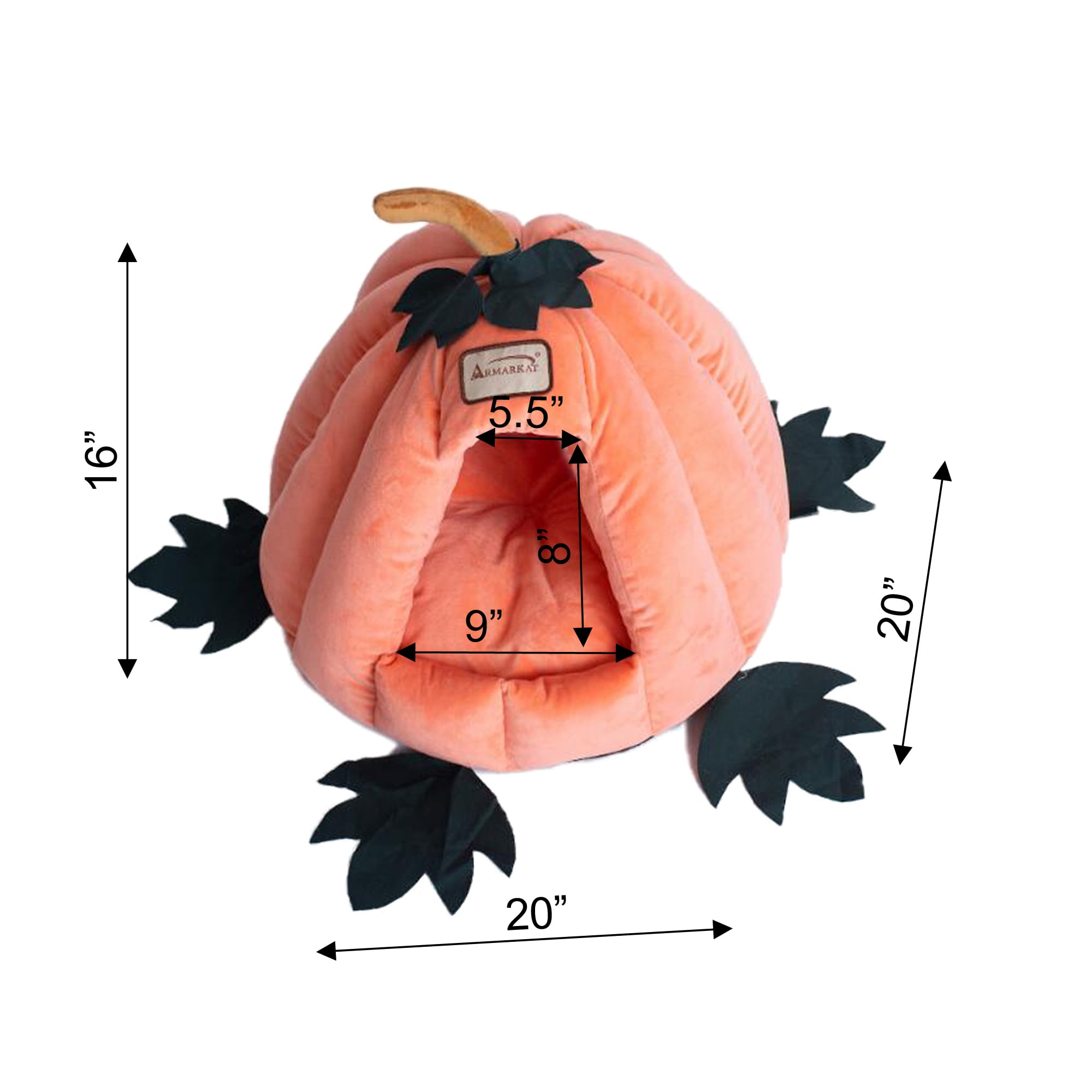 Armarkat Cat Bed Model C85CCS Pumpkin Shape