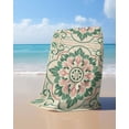 thumbnail image 4 of Pink Green Flower Beach Towels Oversized Super Absorbent, Elegant Spring Floral Abstract Art Lightweight Bath Towel Quick Dry Sets For Bathroom/Pool/Rv Camping/Beach Play/Gym Room/Picnic 23"x47", 4 of 8
