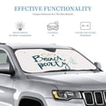 thumbnail image 3 of Kdxio Beach Party Print Windshield Sun Shade, Foldable Sun Blocker for Car,Truck,SUV Automotive Interior Sun Protection,Reflective Shade for Front Windshield(Small), 3 of 7