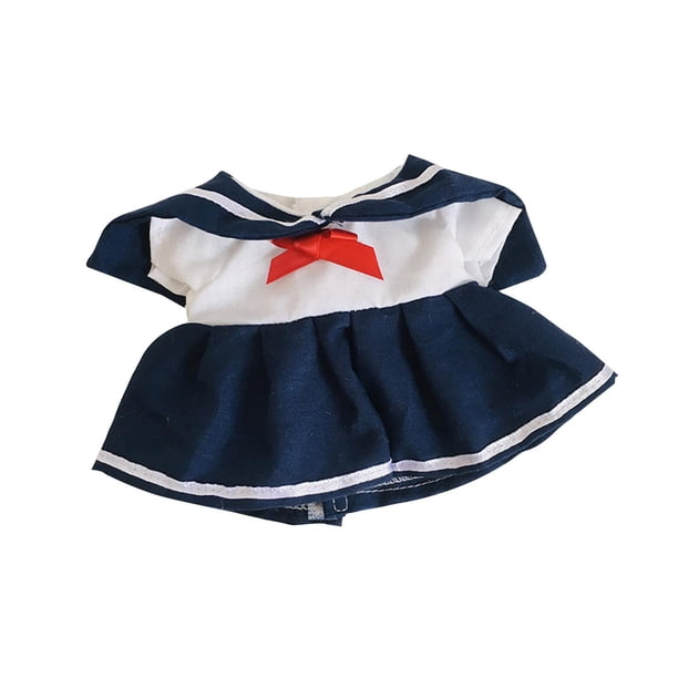 Vestido para muñecas de 20 cm para niñas, disfraces, accesorios para fotos, flexibilidad, juguete para muñecas DIY, colgante suave JK azul