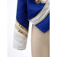 thumbnail image 7 of Aislor Boys Marching Band Jacket Drum Major Team Uniform Outwear Long Sleeve Coat Banquet Carnival Royal Blue 10, 7 of 7