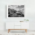 thumbnail image 2 of Downtown Greenville - Greenville South Carolina Photography Cityscape Black and White Architecture Bridge Scenic White Framed Wall Art Print 12 x 16 inches, 2 of 3