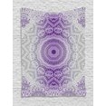 thumbnail image 1 of Grey and Purple Tapestry, Ombre Mandala Abstract Eastern Religious Art Cosmos Theme Sign Design Print, Wall Hanging for Bedroom Living Room Dorm Decor, Violet, by Ambesonne, 1 of 1