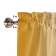 thumbnail image 4 of Orange Ombre Valances for Windows Farmhouse Kitchen Curtains Valances Rod Pocket Valance Curtains for Kitchen Windows Orange White Gradient Modern Abstract Art Window Valances for Bathroom 42"x12", 4 of 6