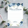 thumbnail image 3 of Koyal Wholesale Share a Memory Cards, Icy Blue Roses Cards for Wedding, Life Memories, 4" x 6", 52-Pk, 3 of 5