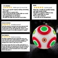 thumbnail image 2 of Millenti Soccer Ball Size 5 - Knuckle-It Pro White Soccer Ball with High-Visibility, Easy-to-Track Designs, Thermal Fused Match Soccer Balls, SB0105WT, 2 of 8