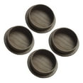 thumbnail image 1 of STRANDCHIC 4Set Chair Leg Floor Protector Plastic Brown For Office With Noise Reduction, 1 of 8