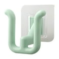 thumbnail image 1 of BUYISI No Punching Bedroom Neat Storage Shoe Drying Slippers Rack Bathroom Rack Slipper Hook Toilets Drainage Rack Wall Mounted Cyan, 1 of 7