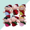 thumbnail image 3 of Juego de 6 uds de marionetas de dedo de Navidad, juguete interactivo familiar encantador de dibujos animados, juguete de dedo para niños, 3 of 5