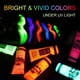 thumbnail image 2 of Pintura facial y corporal HomeHere Glow in Dark UV Blacklight 10 ml x6, 2 of 6