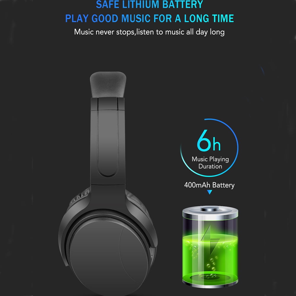 1PC Over Ear Wireless Headphones, In-Ear Headset With Bluetooth 5.0&Mic,10  Meters Effective Connection Distance,Free To Rotate,For Iphone, Xiaomi And  