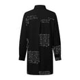 thumbnail image 5 of WEAIXIMIUNG Shirts for Women Trendy Summer Pack Ladies Top Fashion Long Sleeve Lapel Shirt Printed Shirt, 5 of 5
