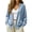 AF06_Blue, variant on Sweatshirt Cardigan for Women Open Front Oversized Sweatshirt Lounge Collarless Fall Jackets with Pockets Cute Plain Sweaters White M