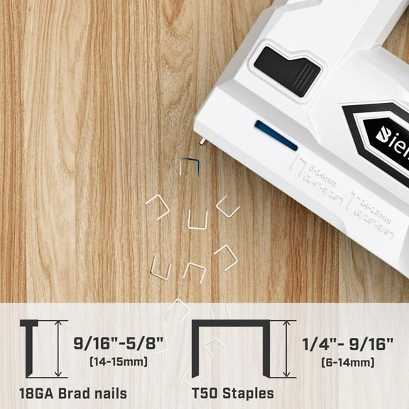 2 in 1 Cordless Staple Gun with USB Charger, 4V Lithium-Ion Electric Tacker for Upholstery and