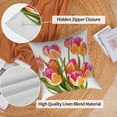 thumbnail image 5 of Pbobriich Dahlias Flowers Throw Pillow Modern Farmhouse Rustic Pillow Cases 18x18 Set of 2  for Living Room Bedroom Couch, 5 of 5