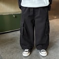 thumbnail image 6 of JTieaclothes Boys Cargo Pants With 3D Pockets Loose Fit Casual Joggers Comfortable Trousers For Kids Outdoor Play And Daily Wear,Boys Pants Sizes 7-8 Years, 6 of 6