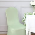 thumbnail image 5 of BalsaCircle Sage Green Spandex Stretchable Banquet Solid Chair Covers Slipcovers, 5 of 8
