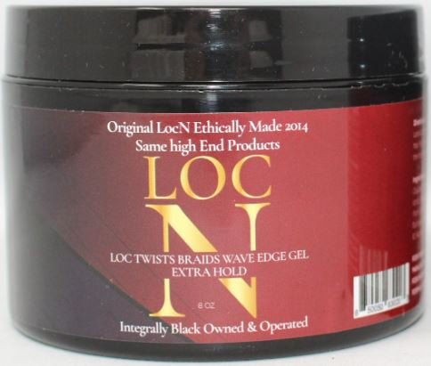 Loc 'N Twists, Braids Wave Edge Gel - Extra Hold Hair Gel, 8 oz, Frizz Control, All Hair Types