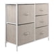 thumbnail image 1 of Comoda Cajonera 5 Cajones Mueble Organizador de Tela Madera beige L, 1 of 8