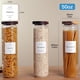 thumbnail image 4 of Juego de frascos de vidrio para despensa con tapa de acacia de 50 oz, 4 of 7