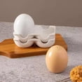 thumbnail image 5 of Egg Shaped Ceramic Spice Shaker Set with Stand, Mini Salt and Pepper Seasoning Dispenser with Tray, Novelty Brown Egg Shakers for Kitchen BBQ Restaurant Table Decor, 5 of 7