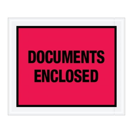 Special Use Red "Documents Enclosed" Envelopes 10" X 12" (1000 Case)