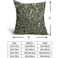 thumbnail image 5 of Olive Green Pillow Covers 16x16 Set of 2 Vintage Floral Botanical Print Spring Flower Plant Pattern Decorative Throw Pillow Cases Outdoor Farmhouse Decor for Home Sofa Couch Bed, 5 of 6