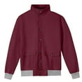 thumbnail image 4 of safuny Men's Jacket Lapel Button Down Jack Solid Corduroy Casual Jacket Long Sleeve Outwear Wine XL, 4 of 5