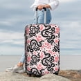 thumbnail image 3 of Lsque Black Snake Printed Luggage Cover, Travel Luggage Protector,Scratch and Dirt Resistant, Fits 18-32 Inch Luggage - X-Large, 3 of 9