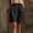 Black, variant on Womens Cargo Shorts Bermuda Plus Size Casual Workwear Bag Linen Wide Leg Shorts Summer Casual Shorts Black M