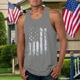 thumbnail image 2 of HCNTES Mens American Flag Tank Tops 4th of July Shirt for Mens USA Flag Clothes 1776 Sleeveless Shirts Patriotic Tee Tops(Grey,XXXL), 2 of 6