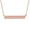 Rose Gold-Tone Plated, variant on Rose Gold-Tone Plated Sterling Silver Rectangular Tag Necklace