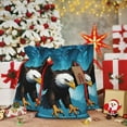 thumbnail image 6 of Pofeuu Night Sky Forest Bald Eagle Print Burlap Bags with Drawstrings Drawstring Gift Bags Pouch Bag for Thankgiving Birthday Party Gift Wrapping Treats and Party Favors-Small, 6 of 9