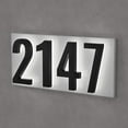 thumbnail image 2 of 5-Inch Mounting Plate for Lighted Address Numbers by LN LUMANUMBERS, Durable Stainless Steel, (for 4 Numbers, Charcoal Gray), 2 of 3