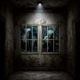 thumbnail image 4 of Halloween Decorations Ghost Wall Decals, 2 Pack Large 47x32 inch Fabric Fake Window Clings, 3D Ghoul Wall Stickers for Home Party Decor, black A, 4 of 6