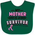 thumbnail image 3 of Inktastic My Mother is a Survivor Breast Cancer Awareness Boys or Girls Baby Bib, 3 of 4