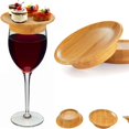 thumbnail image 4 of 5PCS Wine Glass Charcuterie Topper Wine Glass Charcuterie Board Topper Bamboo Wine Glass Topper Coasters, 4 of 7