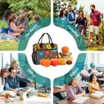 thumbnail image 6 of FORMRS Insulated Lunch Bag for Work School Unisex Large Capacity Cooler with Shoulder Strap, Cartoon Flowers, 6 of 6