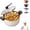White, variant on Multifunctional Large Capacity Non-stick Pressure Cooker, Large Micro Pressure Cooker Pot with Anti-Scalding Handle & Visible Glass Lid for All Stovetops —Ideal for Family Meals and Soups (Orange)