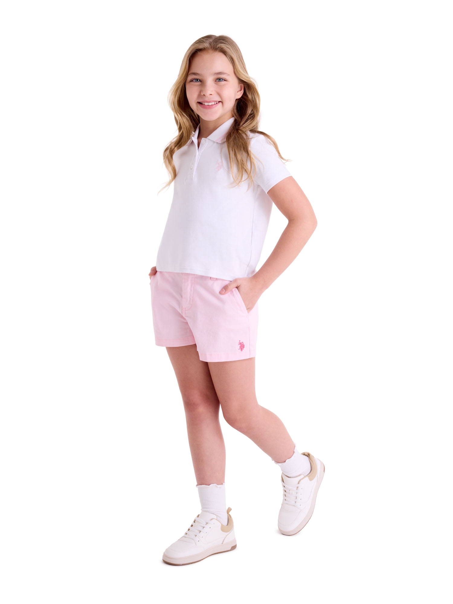 U.S. Polo Assn. Girls Trouser Shorts, Sizes 4-18