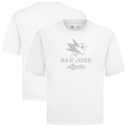 Men's Levelwear White San Jose Sharks Shadow Surge Luxe Signature Knit T-Shirt