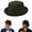 Green, variant on Pork Pie Hats for Men, 2026 New Summer Breathable Mesh Pork Pie Hat
